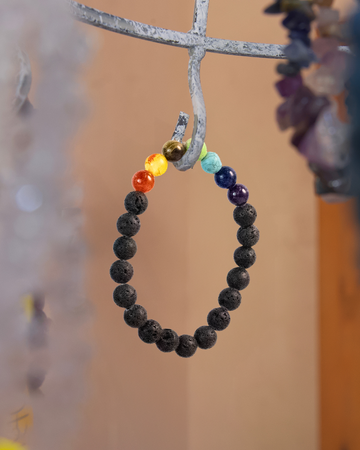 Lava 7 Chakra Bracelet