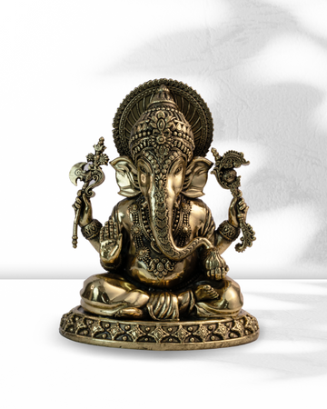 Ashtadhatu Lord Ganesha - Auspicious Sitting Pose