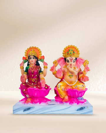 Maa Laxmi & Ganesha Idol Set