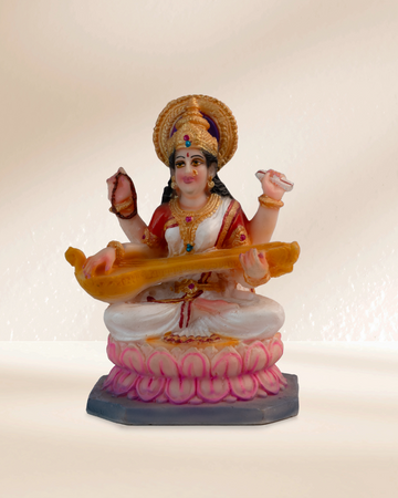 Maa Saraswati - Sitting on Lotus