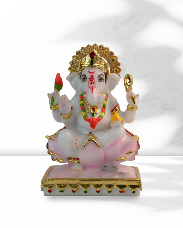 Lord Ganesha - Sitting on Lotus