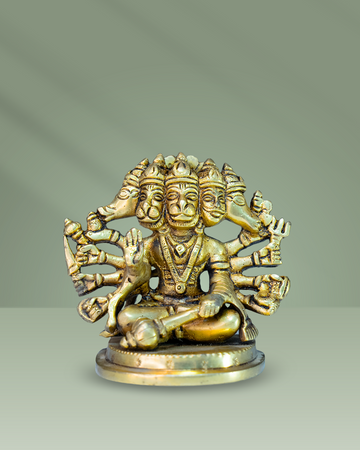 Brass Panchmukhi Hanuman