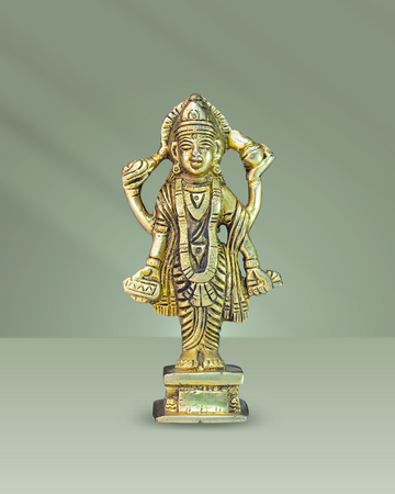 Brass Lord Vishnu