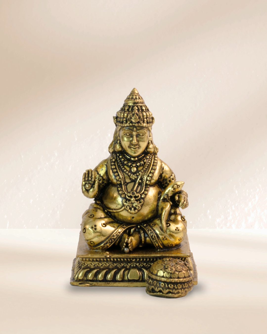 Ashtadhatu Lord Kubera with Mongoose