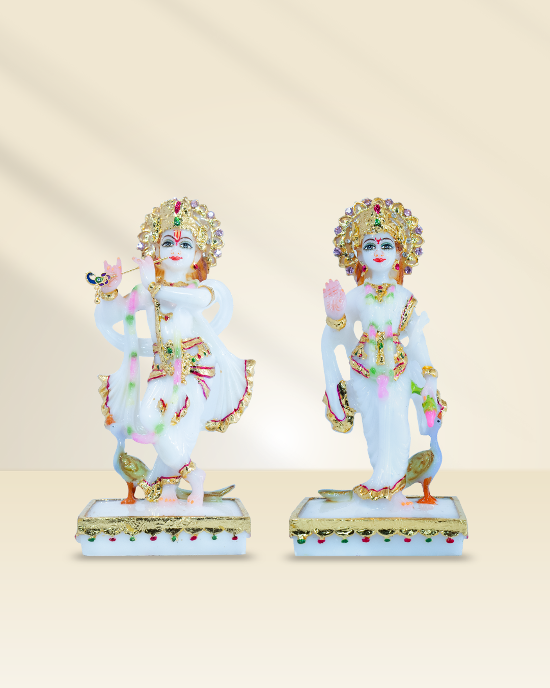 Radha Krishna Set (White)