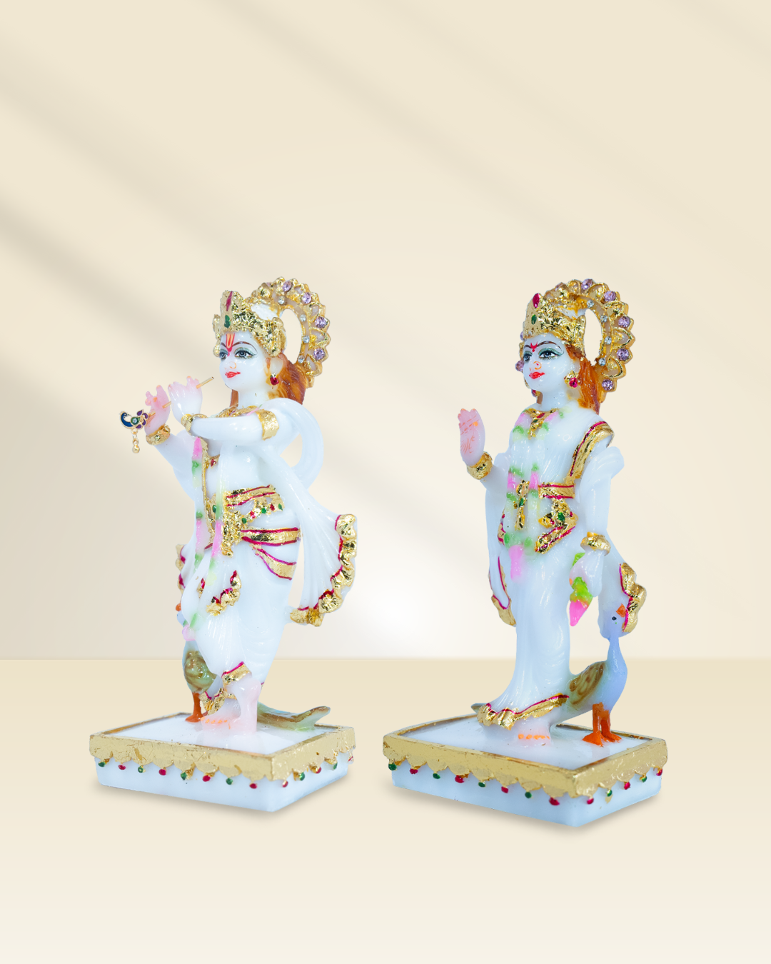 Radha Krishna Set (White)