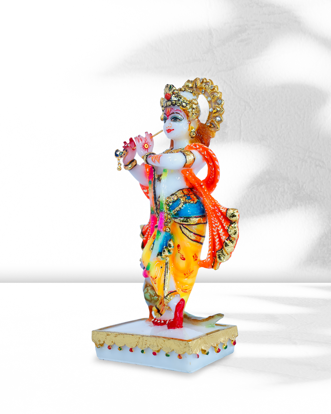 Lord Krishna Playing Flute (Coloured)
