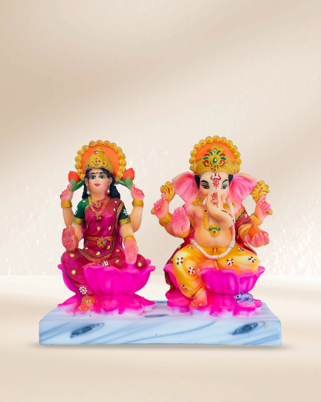 Maa Laxmi & Ganesha Idol Set