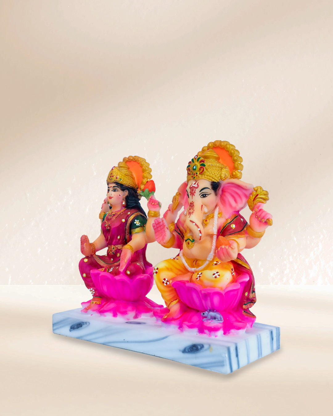 Maa Laxmi & Ganesha Idol Set