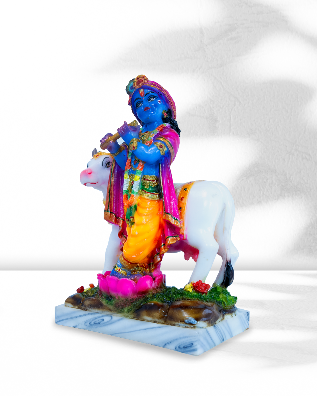 Kanha Idol with Gau Mata