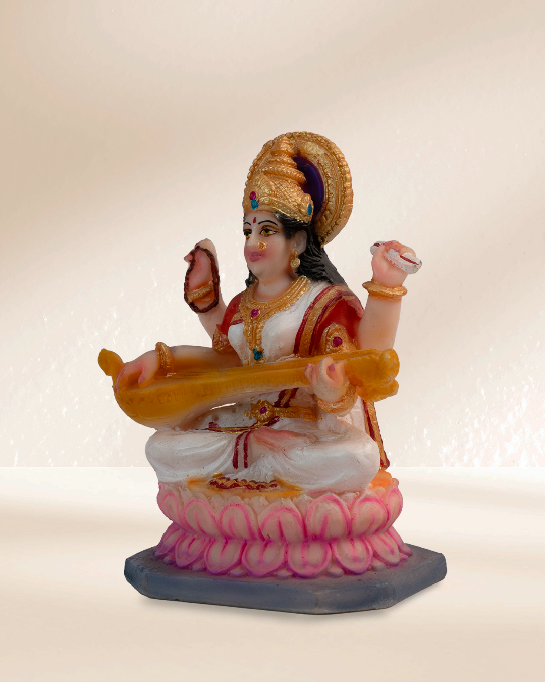 Maa Saraswati - Sitting on Lotus