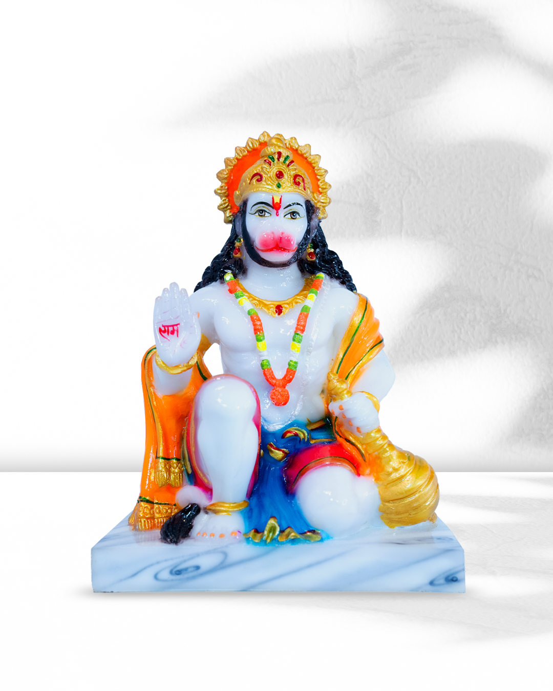 Lord Hanuman Sitting in Abhaya Mudra