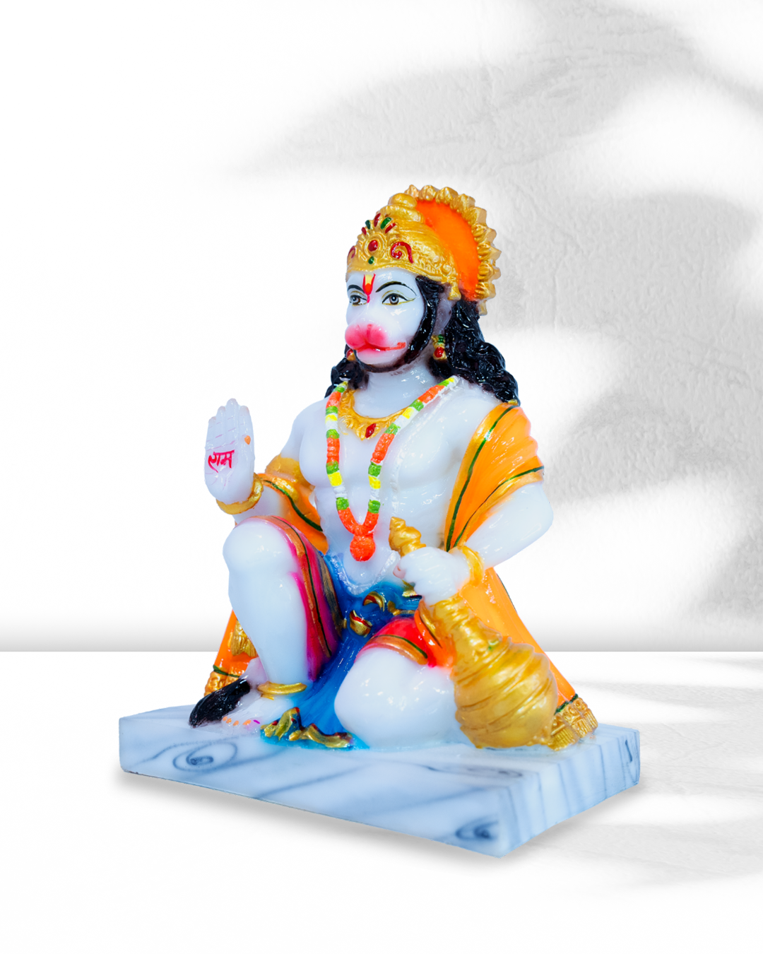 Lord Hanuman Sitting in Abhaya Mudra