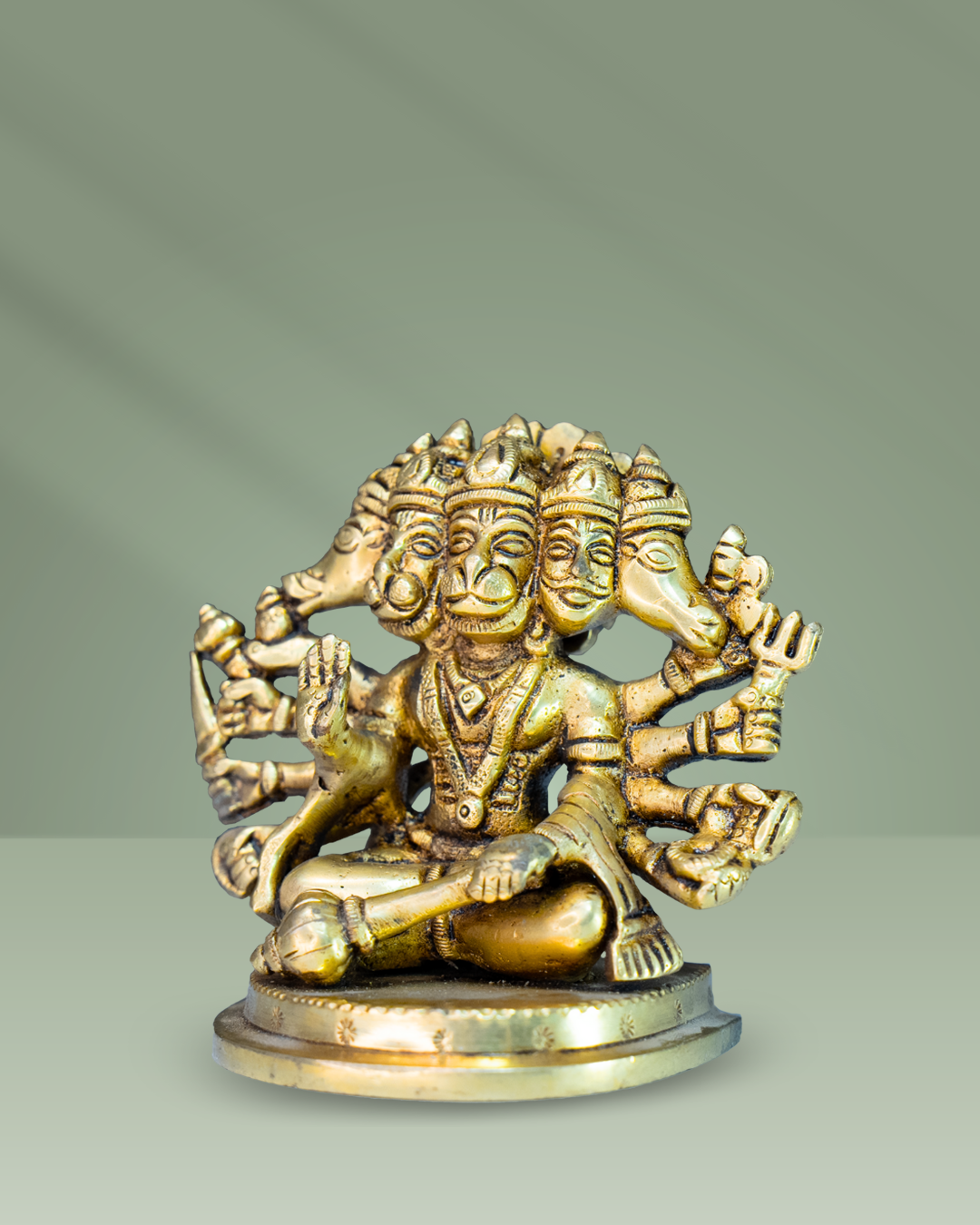 Brass Panchmukhi Hanuman