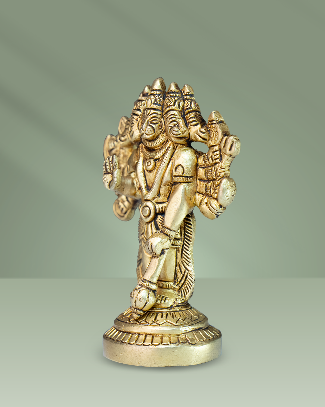 Brass Panchmukhi Hanuman (Standing)